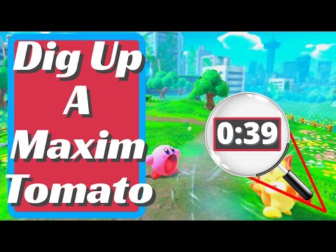 Dig Up A Maxim Tomato - Kirby And The Forgotten Land