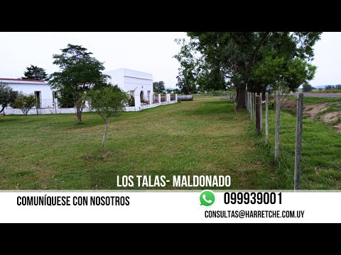 Agroinmuebles Harretche vende chacra el Los Talas Maldonado