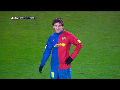 Lionel Messi Brace vs Numancia (Home) 2008-09 English Commentary HD 720p