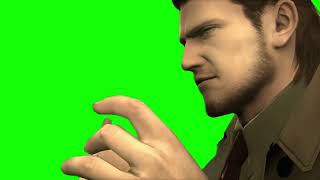 Solid Snake turning into Old Snake Metal Gear Solid 4 green screen