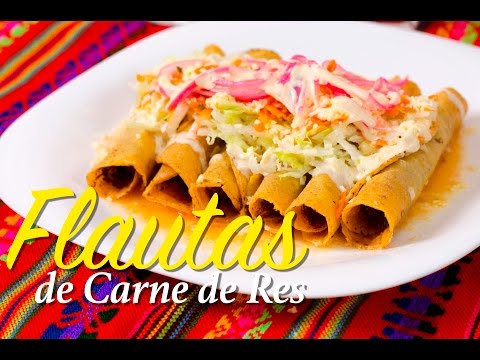 FLAUTAS DE CARNE DE RES 🌯🐮| Recién Cocinados