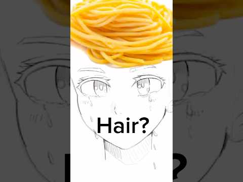 ART TIPS FOR HAIR SO IT DOESNT LOOK LIKE🍝💇‍♂️‼️#art #drawing #arttips #arttutorial #artist