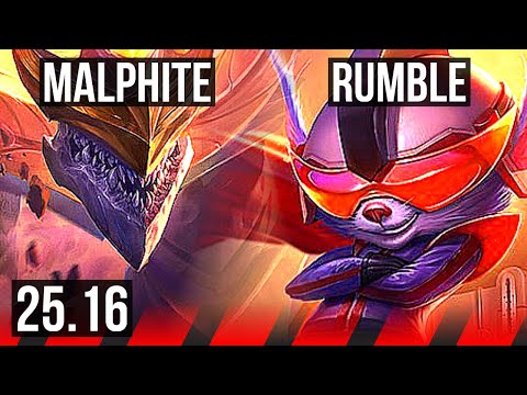 MALPHITE vs RUMBLE (TOP) | 4/1/1 | KR Master | 25.16