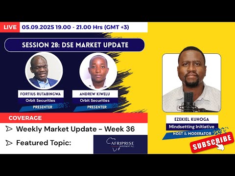 Session 28 | Uchambuzi wa AFRIPRISE | Taarifa za soko DSE Tanzania | Orbit Securities