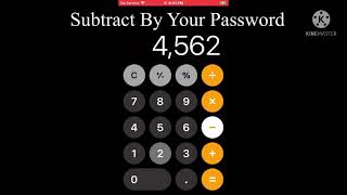 How To Find Your Password Using A Calculator | IOS