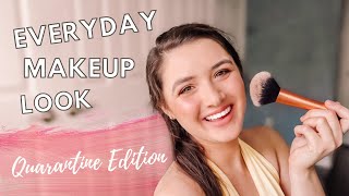QUARANTINE GRWM: How I do my makeup for video chats / MYSELF - quick everyday summer makeup look