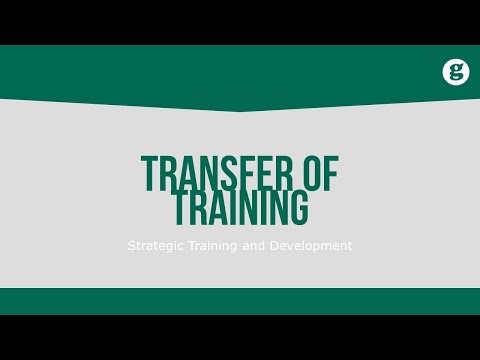 Training and the Internal Environment