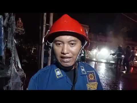 Kebakaran Gardu Listrik PLN Lawanggada Cirebon