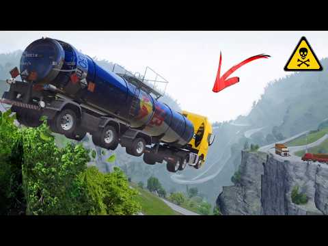 JUMPING the most DANGEROUS MOUNTAIN in Global Truck Online 😂