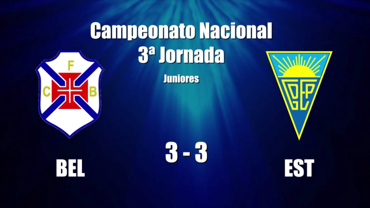 Juniores - Belenenses 3 vs 3 Estoril Praia