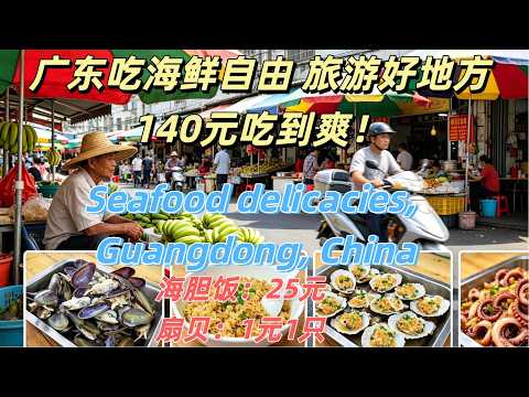 廣東喫海鮮自由旅遊好地方！140元喫到 4 種野生海鮮美食！當地人市場買海鮮加工！新鮮又平價！Hidden Seafood Paradise in Guangdong China
