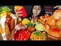 Eating Indian Street Food Chips Chaat Recipe Samosa Cone Chaat Big Bites Asmr Mukbang