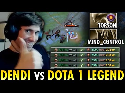 Dendi Pudge vs Dota 1 Legend!! Destroy TOPSON & Mind Control [Game 2]  | Dendi Stream Moments Dota 2