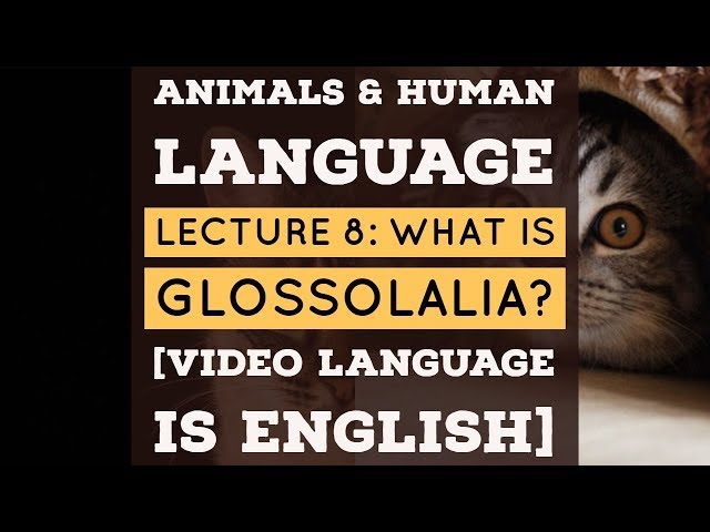 הגיית וידאו של glossolalia בשנת אנגלית