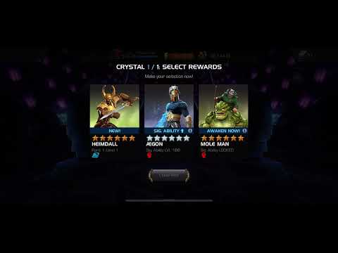 Lucky cav crystal got me this 6 star nexus crystal!!! Mcoc 6 star nexus crystal opening