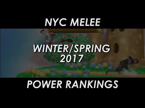 NYC Melee Power Rankings Winter/Spring 2017
