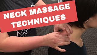 Chair Massage: Neck Massage Techniques