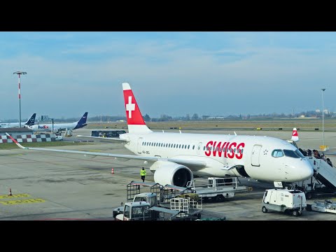 YouTube-miniatyr för SWISS Airbus A220-100