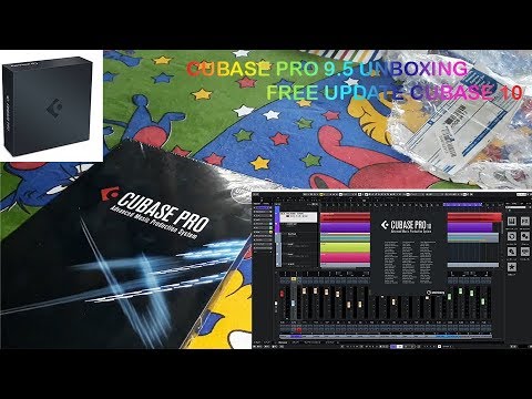 Cubase Pro 9.5 UNBOXING !!! FREE UPDATE TO CUBASE PRO 10 !!!