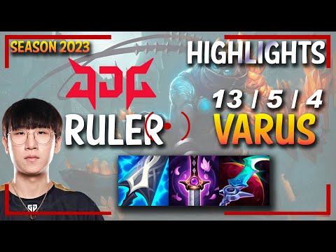 JDG Ruler VARUS ADC HIGHLIGHTS - KR Ranked