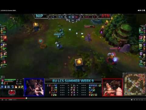EU LCS: Summer W9D3: NiP vs ATN: Bjergsen amazing first blood