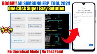 Samsung FRP Tool 2024 All Samsung Android 11 12 13 FRP Bypass ADB Enable Failed Fixed No *#0*#