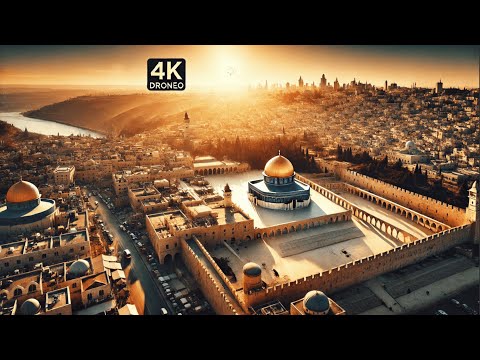 Discovering the Holy City:  Tour of Jerusalem's Iconic Landmarks and Religious Significance by drone