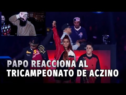 Papo reacciona al TRICAMPEONATO DE ACZINO | Final Internacional Red Bull 2022  | ACZINO VS GAZIR