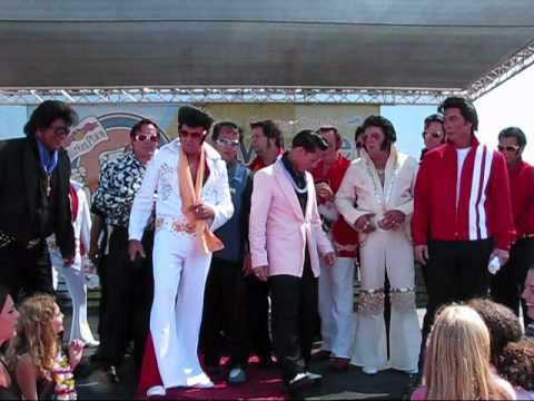 Elvis Presleys Perform at 2011 Elvis Festival at the Orange County Market Place
