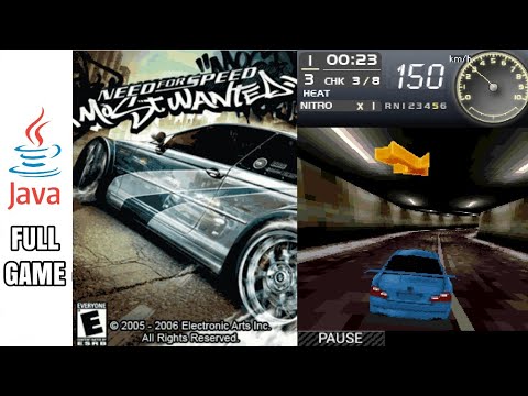 NEED FOR SPEED MOST WANTED 2005 - Java Game (Full Gameplay No Commentary)