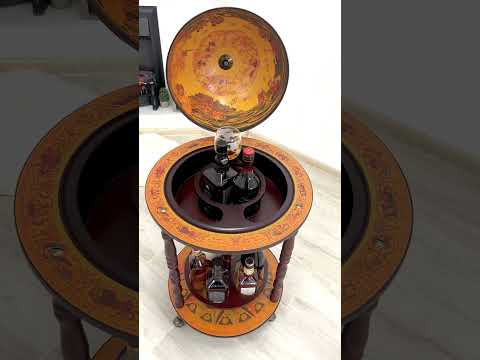 Глобус бар на пол Древняя карта коричневый сфера 36 см Гранд Презент 36001R - фото 1 - id-p451967293