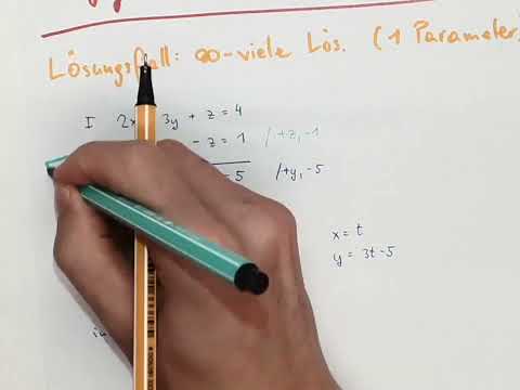 M-Vertiefung: Lineare Gleichungssysteme: 2 Gleichungen und 3 Unbekannte