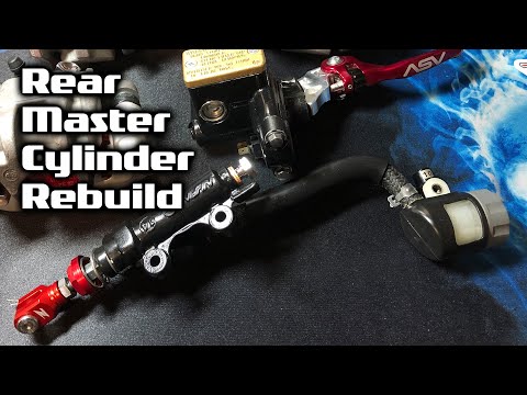 Rear Brake Master Cylinder Rebuild & Assembly From ATV Quad - Honda 400ex Build