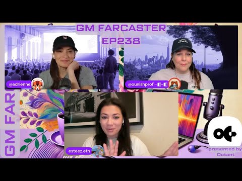 GM Farcaster ep238 Friday April 25, 2025 with @esteez.eth /farcon-nyc