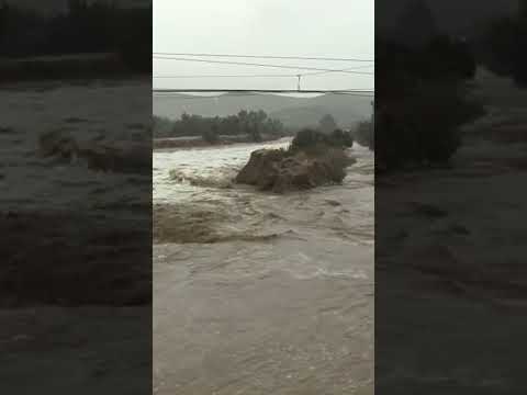 Gustavo Huerta se ubicó en el estero de Punitaqui y nos mostró su aumento tras las lluvias