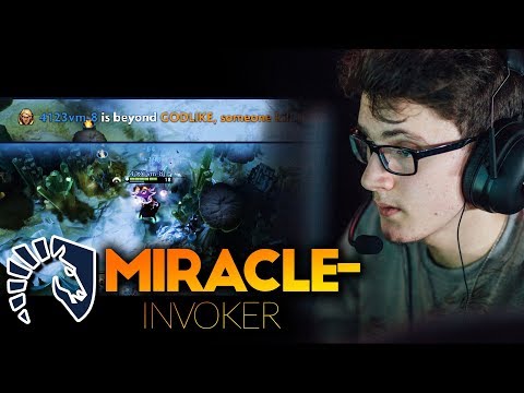 WHAT A GAME!!! Miracle- Play Invoker NO MERCY 18 KILLS 0 DEATH - PRACTICE FOR TI8 - Dota 2 Invoker