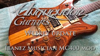 Video thumbnail for Unquendor Guitars weekly update!! Ibanez Musician MC400 Modification. by Unquendor Guitars