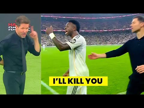 Vinicius Jr And Diego Simeone Heated Clash During Real Madrid vs Atletico Madird