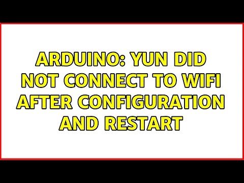 Arduino: Yun did not connect to WiFi after configuration and restart