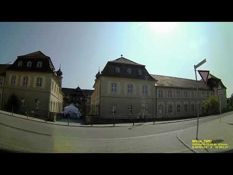 D: Markt Werneck. Landkreis Schweinfurt. Rundfahrt durch die Ortsmitte. September 2020