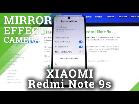 How to Turn Off Camera Mirror Effect in XIAOMI Redmi Note 9s – Turn Off Mirror Feature