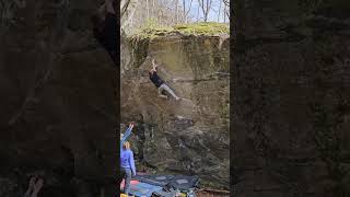 Video thumbnail of XYZ, 8a+. Brione