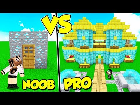 CASA DI DIAMANTE NOOB contro CASA PRO su MINECRAFT!