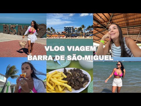 Vlog viagem Barra de São Miguel-AL 🌴| passeio, almoço, feirinha de artesanal e um dia com a gente