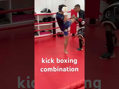 実践で使えるコンビネーション🥊　　　　　#キックボクシング #ムエタイ                  #ミット打ち #コンビネーション