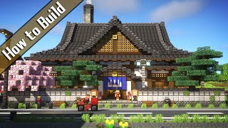 おしゃクラ！Part141 銭湯の作り方  / OSHACRA Tutorial | How to build a Japanese public bathhouse (Minecraft)
