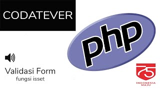 Validasi form menggunakan fungsi isset di PHP