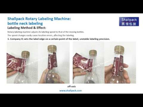 Shallpack Rotary High Precision Labeling Machine_Bottle Neck and body Labeling