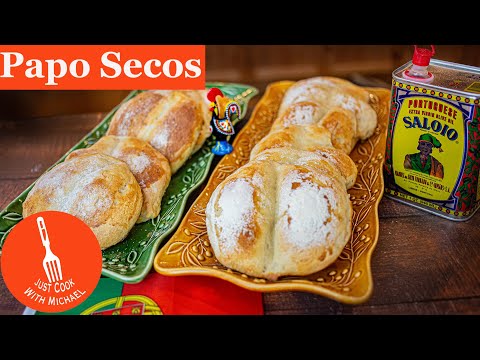 Papos Secos | Portuguese Bread Rolls Recipe in English