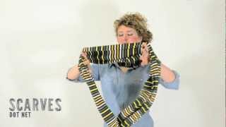 preview picture of video 'Drew Striped Infinity Scarf | Scarves Dot Net'